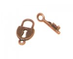 18 x 10mm Copper Toggle Clasp - 2 clasps