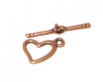 16 x 14mm Copper Toggle Clasp - 2 clasps 16 x 14mm Copper Toggle Clasp - 2 clasps
