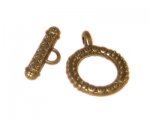 20 x 18mm Bronze Toggle Clasp - 2 clasps