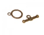 14 x 12mm Bronze Toggle Clasp - 2 clasps 14 x 12mm Bronze Toggle Clasp - 2 clasps