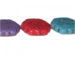 32mm Color Dyed Turquoise Sun Charm, 16" string 32mm Color Dyed Turquoise Sun Charm, 16" string