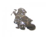 36 x 38mm Silver Santa Thin Pendant - 3 pendants 36 x 38mm Silver Santa Thin Pendant - 3 pendants