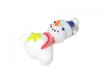 24 x 36mm Snowman Lampwork Glass Pendant, 2 pendants 24 x 36mm Snowman Lampwork Glass Pendant, 2 pendants