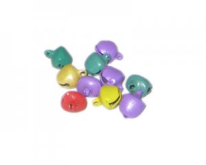 8 x 10mm Random Color Metal Bell - 10 Bells