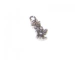 4 x 14mm Silver Reindeer Face Charm - 4 charms 4 x 14mm Silver Reindeer Face Charm - 4 charms