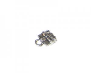 8 x 12mm Silver Gift Metal Charm - 5 charms