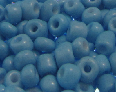 6/0 Turquoise Opaque Glass Seed Beads, 1oz. bag