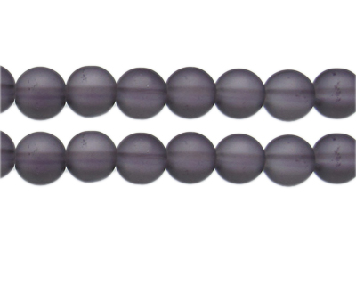 12mm Midnight Semi-Matte Glass Bead, approx. 13 beads