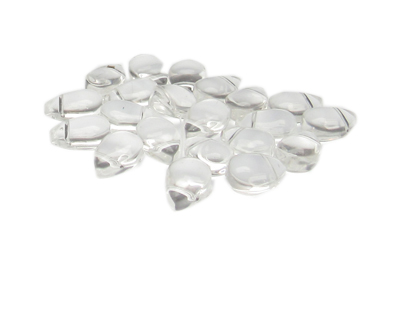 12 x 8mm Crystal Pressed Glass Teardrop Bead, 14 beads