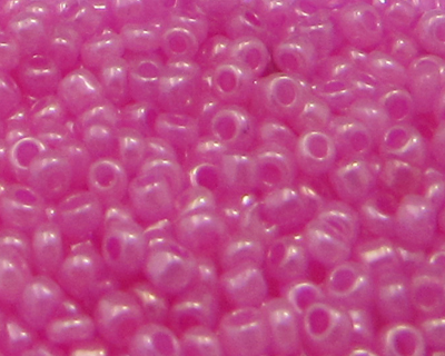 11/0 Pink Ceylon Glass Seed Beads, 1oz. bag