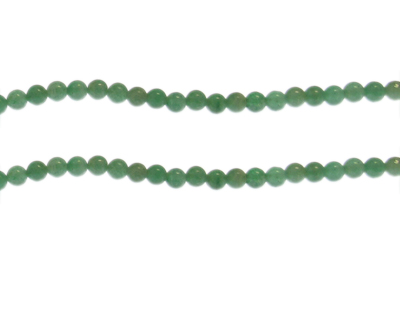 4mm Green Gemstone Bead, approx. 43 beads