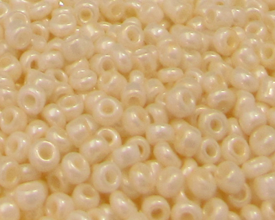 (image for) 11/0 Beige Ceylon Glass Seed Beads, 1oz. bag
