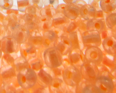 6/0 Peach Inside-Color Glass Seed Bead, 1oz. Bag