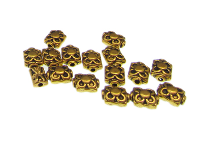 (image for) 8 x 6mm Butterfly Gold Metal Spacer Bead, approx. 15 beads