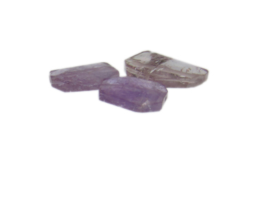 18 - 24mm Amethyst Gemstone Bead, 3 beads