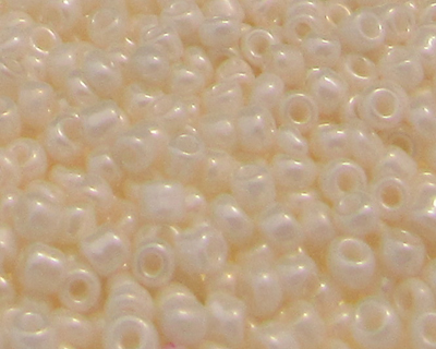 11/0 Off-White Ceylon Glass Seed Beads, 1oz. bag