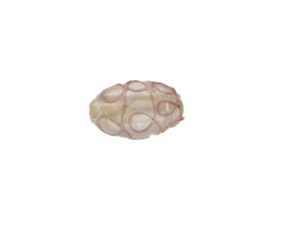 26 x 18mm Plum Pattern Oval Lampwork Glass Bead 26 x 18mm Plum Pattern Oval Lampwork Glass Bead