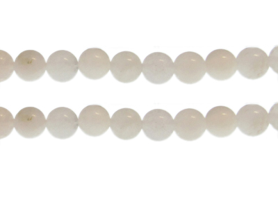 10mm White Gemstone Bead, approx. 20 beads