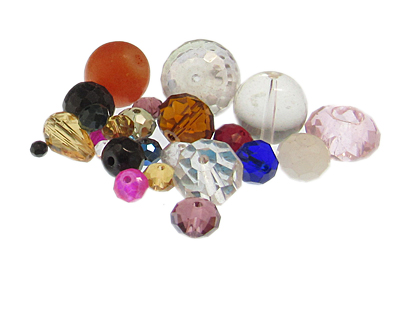 (image for) Approx. 1.5oz. Faceted Glass Bead Mix