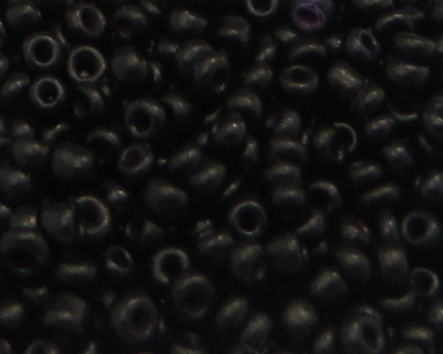 11/0 Black Opaque Glass Seed Beads, 1oz. bag