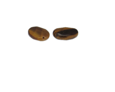20 x 14mm Tiger's Eye Gemstone Oval Bead, 2 beads