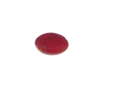 (image for) 28mm Red Foil Lampwork Glass Bead