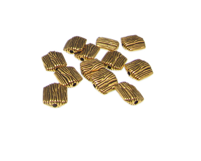 10 x 8mm Metal Gold Spacer Bead, approx. 12 beads
