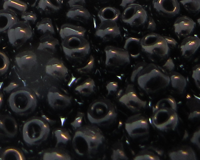6/0 Gunmetal Luster Glass Seed Bead, 1oz. Bag