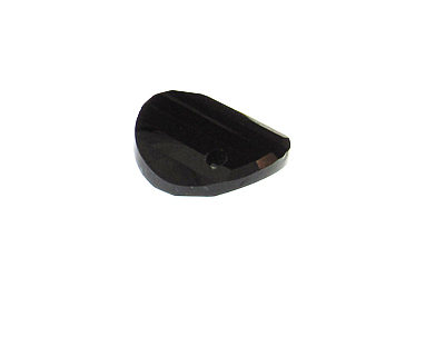 28mm Black Faceted Glass Pendant, hole on top 28mm Black Faceted Glass Pendant, hole on top