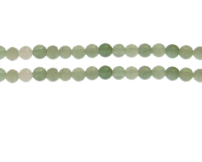 6mm Green Gemstone Bead, approx. 30 beads