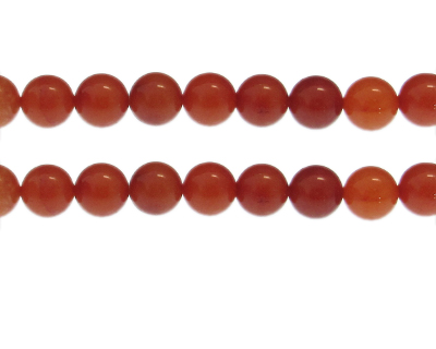 10mm Red Aventurine Gemstone Bead, approx. 20 beads