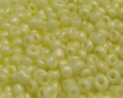 11/0 Pale Yellow Opaque Glass Seed Beads, 1oz. bag