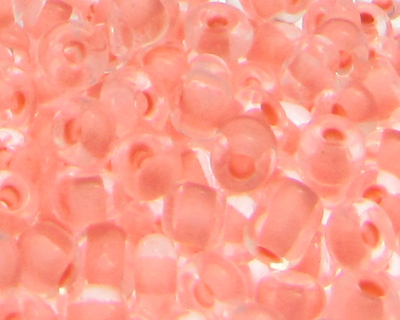6/0 Salmon Inside-Color Glass Seed Beads, 1oz. bag