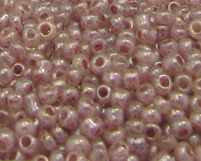 (image for) 11/0 Soft Silver Ceylon Glass Seed Beads, 1oz. bag