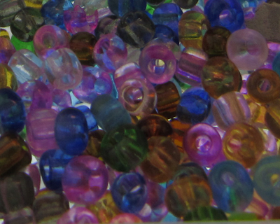 6/0 Transparent Glass Bead Mix, 1oz. bag