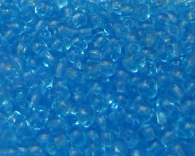 11/0 Turquoise Transparent Glass Seed Bead, 1oz. Bag