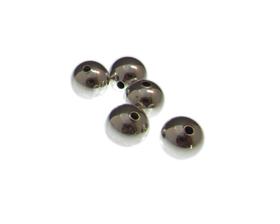 (image for) 10mm Silver Iron Spacer Bead, approx. 12 beads