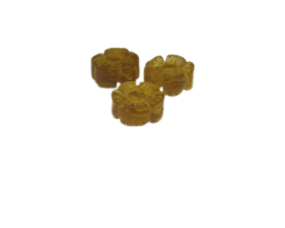 (image for) 14mm Quartz Gemstone Flower Bead, 3 beads
