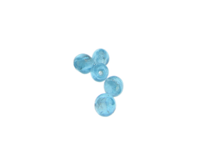 6mm Turquoise Lampwork Glass Bead, 5 beads 6mm Turquoise Lampwork Glass Bead, 5 beads