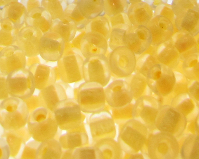 6/0 Yellow Inside-Color Glass Seed Bead, 1oz. Bag