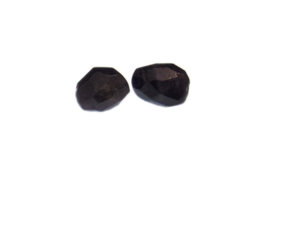 14 x 12mm Amethyst Gemstone Nugget Bead, 2 beads