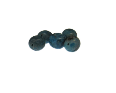 (image for) 12mm Turquoise Agate Gemstone Bead, 5 beads