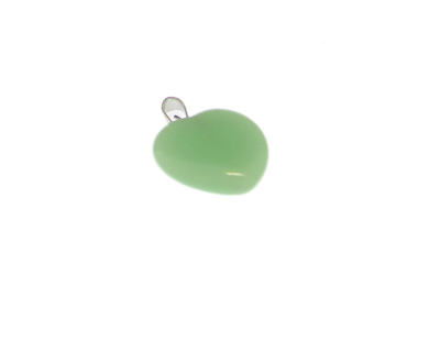 (image for) 20mm Pastel Green Gemstone Heart Pendant - Click Image to Close