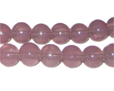 (image for) 12mm Mallow Jade-Style Glass Bead, approx. 18 beads
