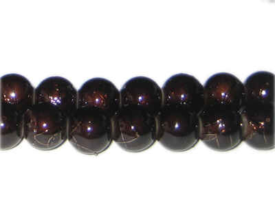 12mm Drizzled Copper Bead, approx. 13 beads
