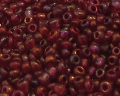 11/0 Dark Red Luster Glass Seed Beads, 1oz. bag