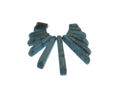 12 - 30mm Turquoise Gemstone Pendant, 13 pieces