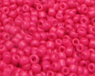 11/0 Rich Pink Opaque Glass Seed Bead, 1oz. Bag