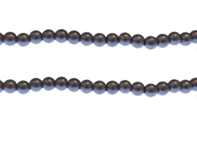 6mm Sky Blue Glass Pearl Bead, approx. 68 beads