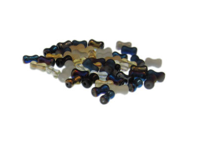(image for) Approx. 1oz. x 8x6mm Bone Glass Beads